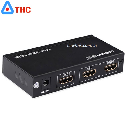 Bộ chia HDMI, Bộ chia HDMI 1 ra 2 Ugreen 40201 Chính Hãng